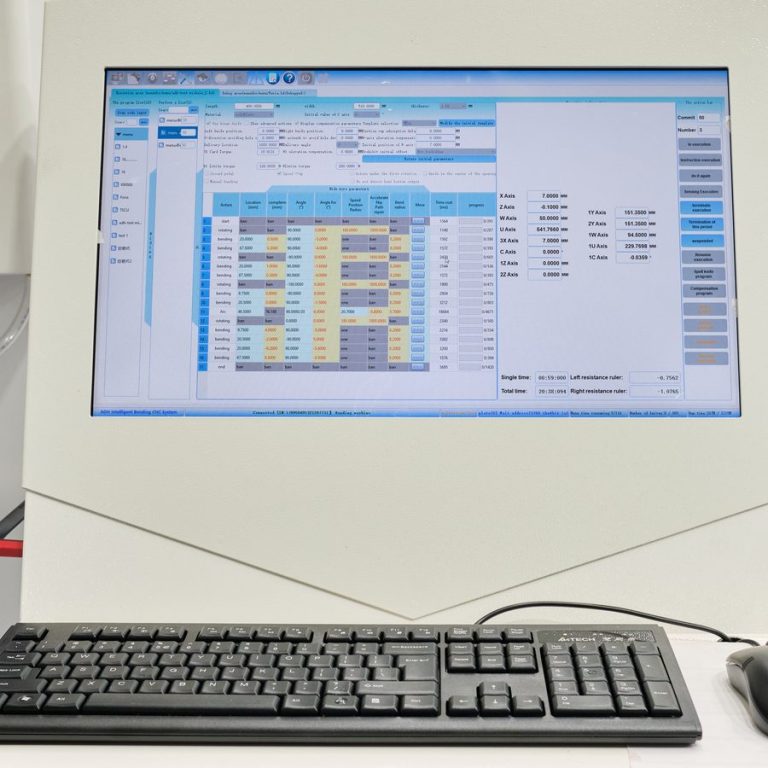 Pantalla de control CNC de máquina ADH