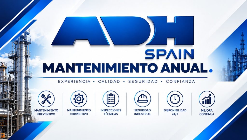 ADH SPAIN mantenimiento anual: preventivo, correctivo, inspecciones técnicas y disponibilidad 24/7